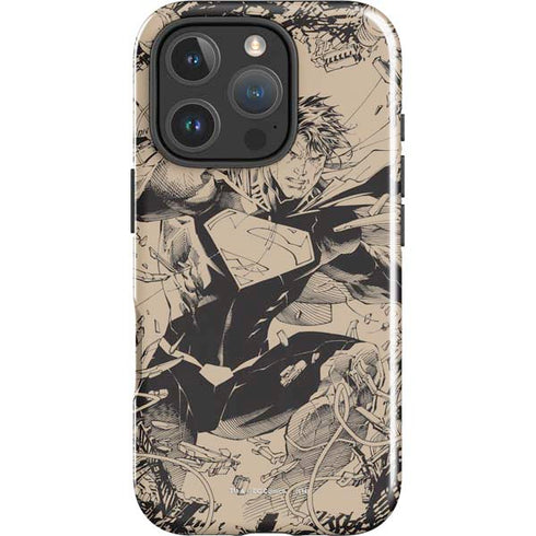 DC Comics Superman Unchained #1 Original Cover Pencils iPhone 16 Pro Impact Case
